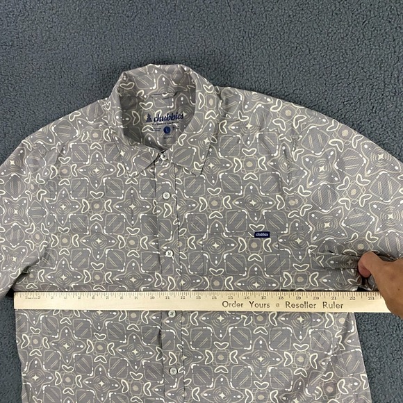 Chubbies Friday Shirt Mens L  Echo Breezetech 2.0 Stretch Performance Breathable - Picture 5 of 6